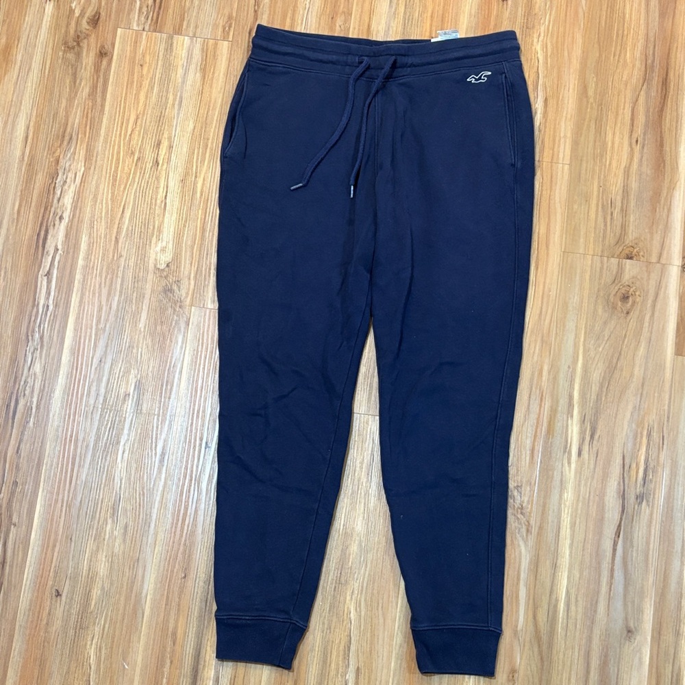Hollister Navy Jogger Sweatpants